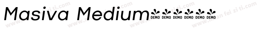 Masiva Medium字体转换